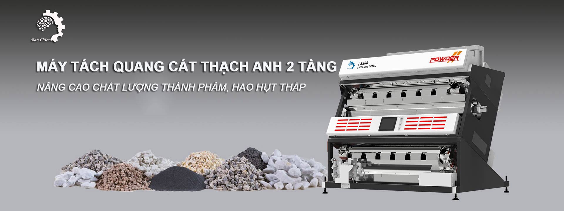 Máy tách quang 2 tầng thạch anh_ mới